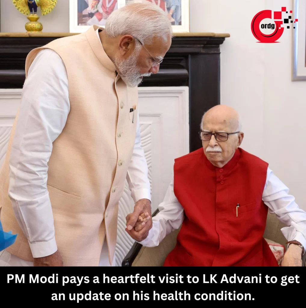 PM Modi pays a heartfelt visit to LK Advani to get an update on his health condition